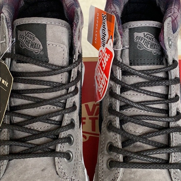 • VANS SK8-Hi Mte Pewter/Plaid/True White WMNS - Picture 9 of 16